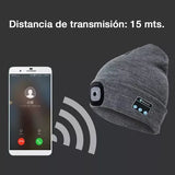 Gorro Reproductor de Música con Linterna LED