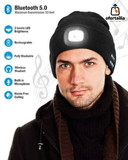 Gorro Reproductor de Música con Linterna LED