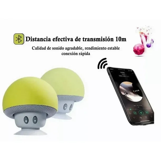 🍄 Parlante Bluetooth Tipo Honguito